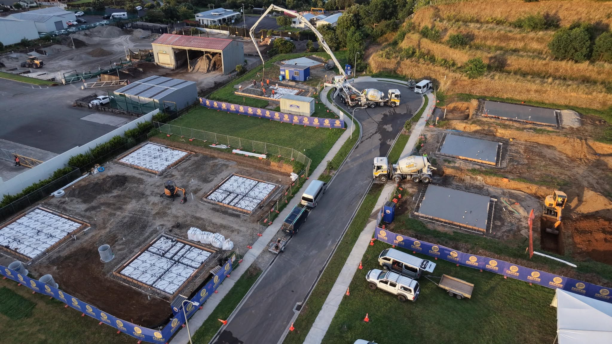 9 Houses Built in 100 Days: Clean and Ready for Peppers Construction