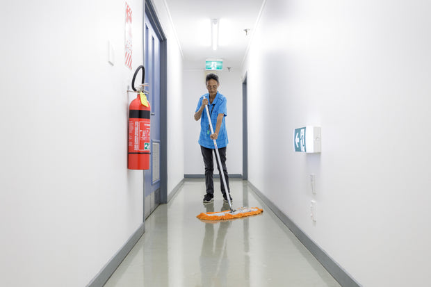Commercial cleaner floor cleaning Bellblock