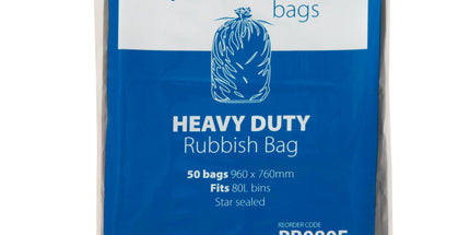 Rubbish Bag 80L Flat Pack