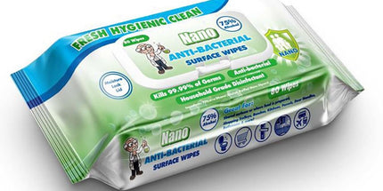 Nano 75% Alcohol Wipes Pack 80