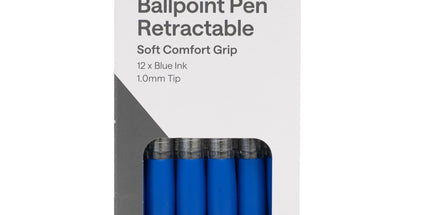 Cargo Ballpoint Pen Retractable Grip 1.0mm Blue Box 12