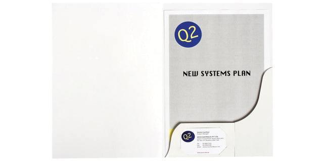 Marbig Presentation Folder Single Pocket A4 Pack 20