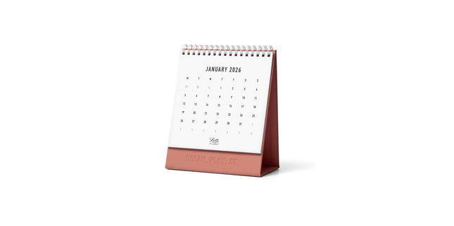 Letts Conscious 2026 Desk Calendar Clay