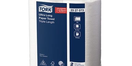 Tork Paper Towel Ultra Long Triple Length 2 Ply 2327073 156 Sheets White Pack 2