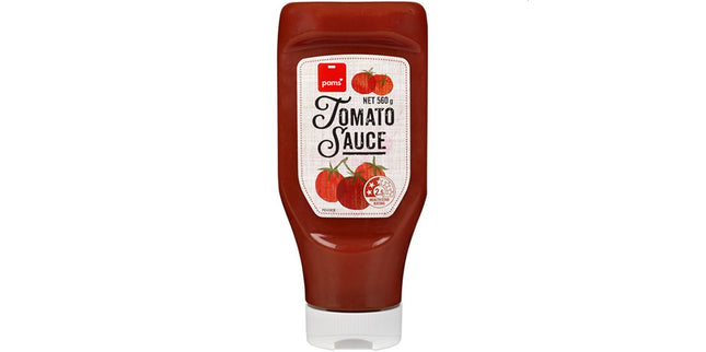 Pams Tomato Sauce Upside Down 560g