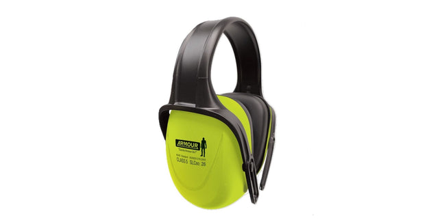 Armour Headband Earmuff Class 5 (Slc8029) Hivis Yellow/black
