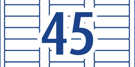 Avery Address Labels Sure Feed Laser Printer 959061 / L7156 58 x 17.8mm 45 Per Sheet Pack 4500