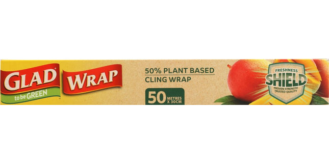 Gladwrap To Be Green Cling Wrap Plant Based 50m X 30cm