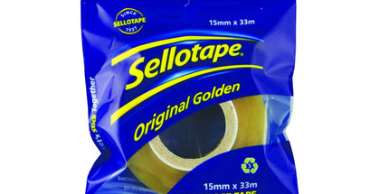 Sellotape 3270 Cellulose Tape 15mm x 33m Clear Roll