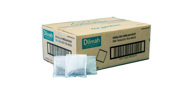 Dilmah Speciality Tea Bags English Breakfast Tagless Box 500