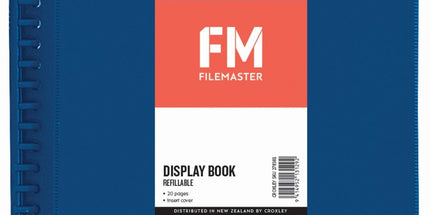 FM Display Book Refillable Insert Cover 20 Pocket A4