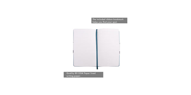 Pukka Signature Notebook Soft Cover Lined 133 x 210mm Teal