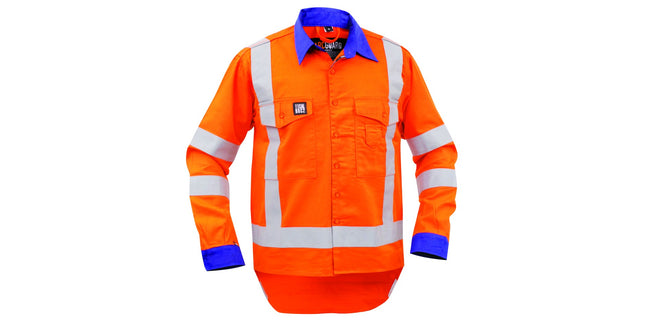 Bison Arcguard Shirt 11Cal Ttmc Royal Blue / Orange