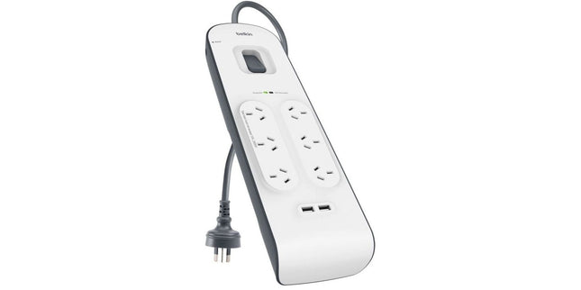 Belkin Powerboard Surge Protected With 2 USB Ports 6 Outlet