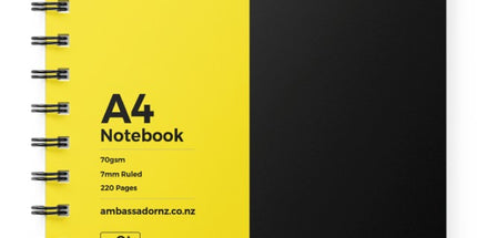 Ambassador Spiral Notebook Hard Cover A4 220 Pages