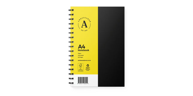 Ambassador Spiral Notebook Hard Cover A4 220 Pages