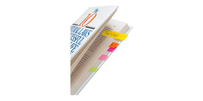Post-it Page Markers 670-5ASST 15 x 50mm Assorted Colours Pack 5