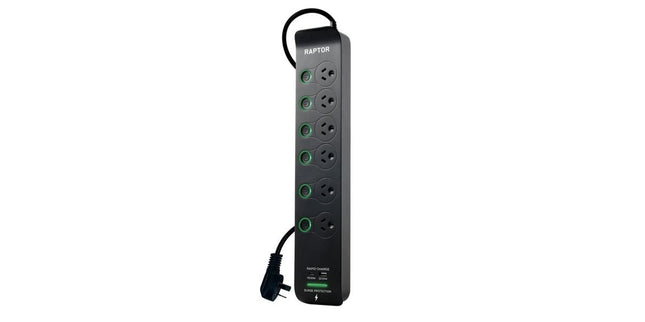 Jackson 6-way Raptor Powerboard With Surge & Overload Protection