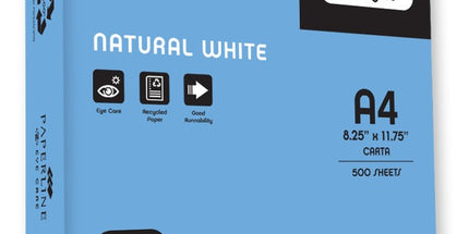Paperline A4 100% Recycled Copy Paper 80gsm White Ream 500 Box 5
