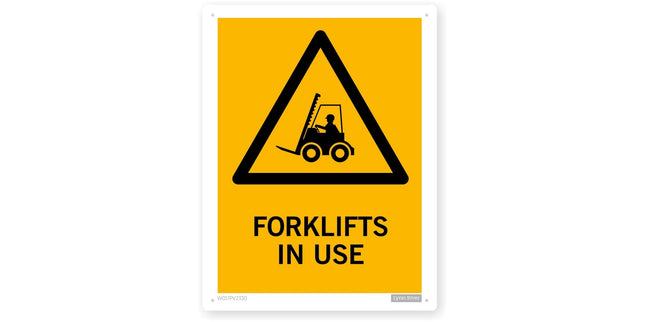 Safety Sign 'Forklifts In Use' 300 x 450mm