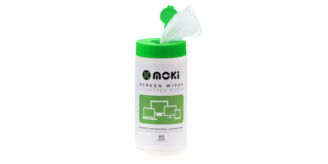 Moki Cleaning Wipes Screens Tub 80