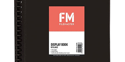 FM Display Book Refillable Insert Cover 20 Pocket A4