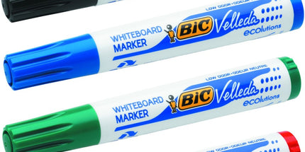 BIC Velleda Whiteboard Marker Bullet Tip 1.5mm Assorted Colours Box 4