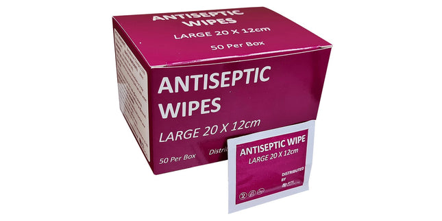 Dts Medical Antiseptic Wipes Large Box 50