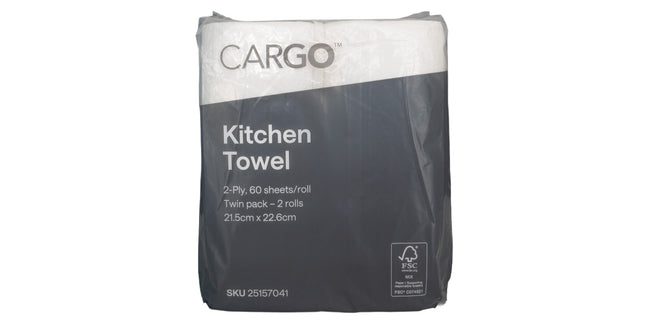 Cargo Kitchen Towel - Twin Pack Carton 9