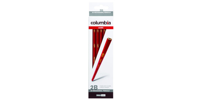 Columbia Cadet Pencil 2B Hexagonal Pack 20