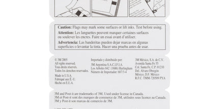 Post-it Adhesive Flags 683-4 12 x 43mm Assorted Colours Pack 4