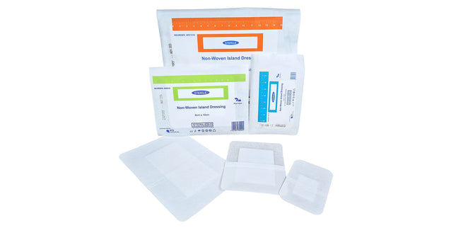 DTS Medical Wound Dressing Island Non-Woven Assorted Sizes Pack 9