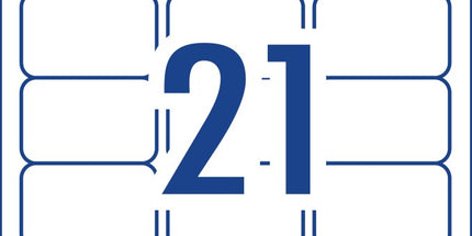 Avery Address Labels Sure Feed Laser Printer 952000 / L7160 63.5 x 38.1mm 21 Per Sheet Pack 420