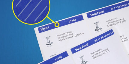 Avery Address Labels Sure Feed Laser Printer 959062 / L7158 64 x 26.7mm 30 Per Sheet Pack 3000
