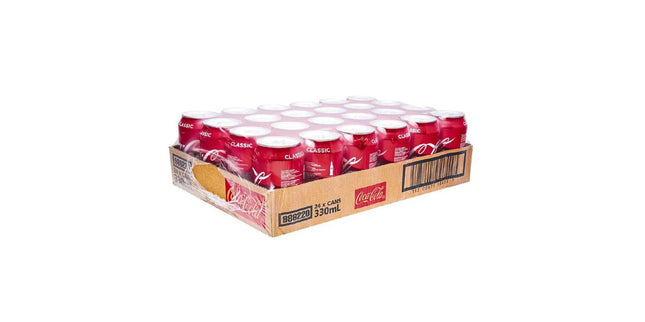 Coca Cola Soft Drink Cans 330ml Pack 24