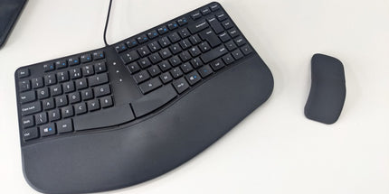 Keyboard A Shape Contour Combo With Curved Bluetooth Mouse