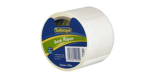 Sellotape Book Repair Tape 72mm x 25m Roll