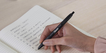 Sharpie S-Gel Pen Metal Barrel Black Pack 2