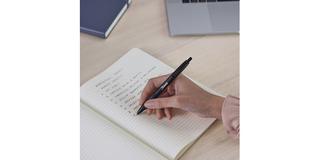 Sharpie S-Gel Pen Metal Barrel Black Pack 2