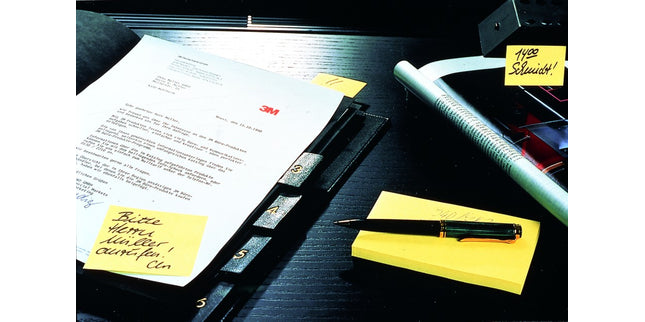 Post-it Self Adhesive Notes 655-Y 76 x 127mm Yellow Pad