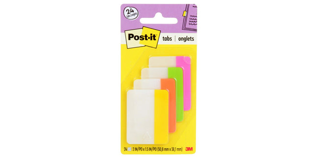 Post-it Filing Tabs 686-PLOY 50 x 38mm Assorted Colours Pack 4