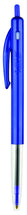 BIC Clic Ballpoint Pen Retractable Medium 1.0mm Blue Box 10