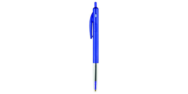 BIC Clic Ballpoint Pen Retractable Medium 1.0mm Blue Box 10