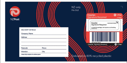 Courierpost Mailer Bag Prepaid Signature Required DLE 130mm x 240mm Pack 25