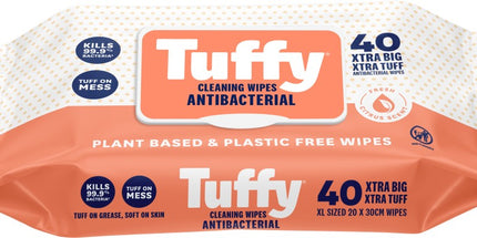 Tuffy XL Cleaning Wipes Anitbacterial Pack 40