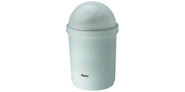 Oates Domed Swing Bin with Lid 28L 345 x 570mm White
