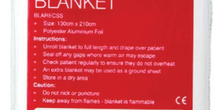 Help-It Thermal Blanket Foil Survival Rescue 130cm x 210cm