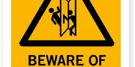 Opening Door Hazard Sign 230 x 300mm W020