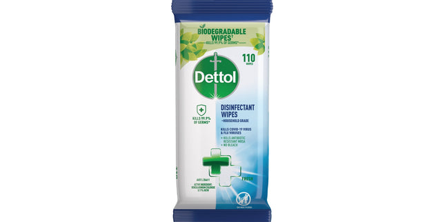 Dettol Multipurpose Disinfectant Wipes Household Grade Pack 110