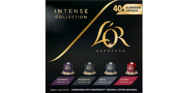L'OR Espresso Intense Collection Variety Coffee Capsules Box 40